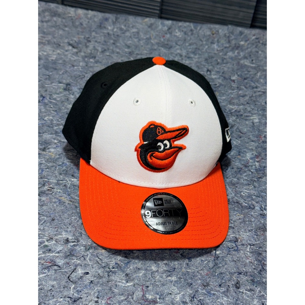 New Era Baltimore Orioles MLB Baseball Cap 9FORTY Adjustable Orange Black‎ NWT
